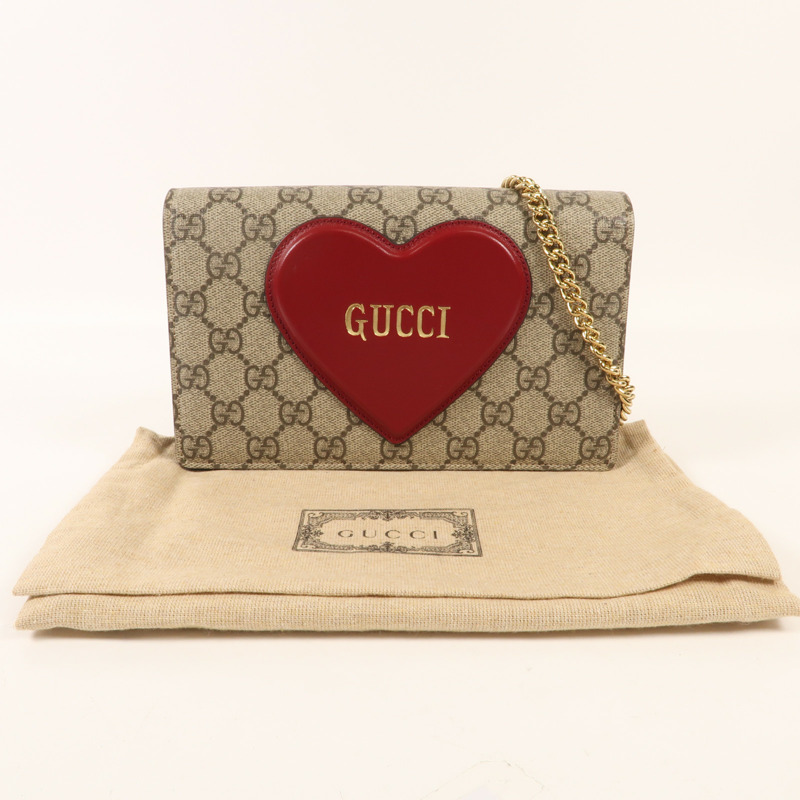 GUCCI 牛皮皮革Shoulder Bag金扣肩背袋-13