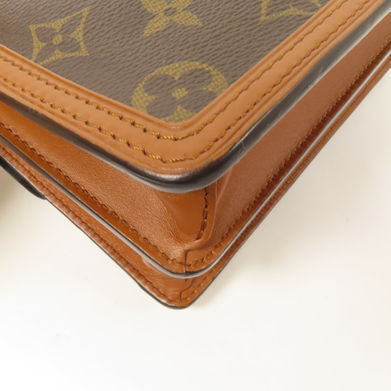 LOUIS VUITTON Monogram Reverse Mini Dauphine金扣肩背袋-12