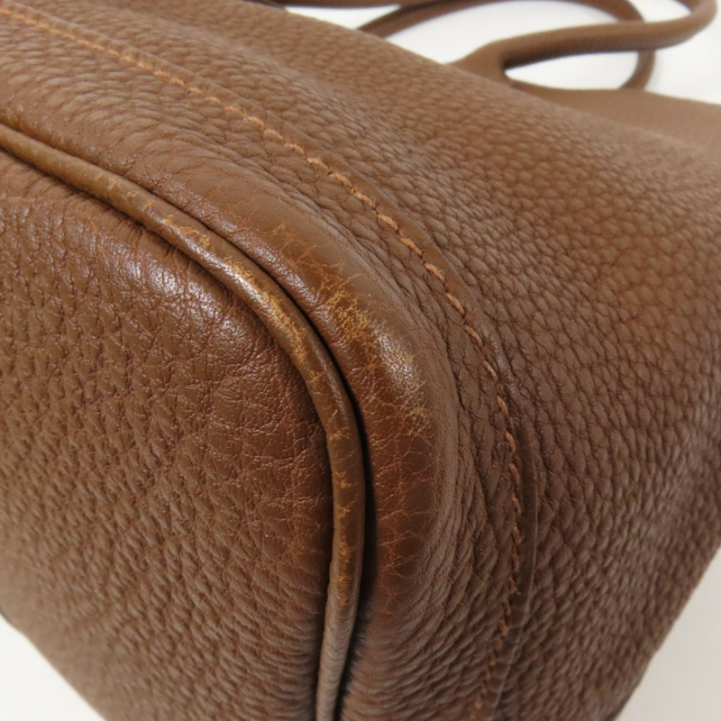 HERMES Negonda皮革Garden Party PM手挽袋Marron d'Inde-13