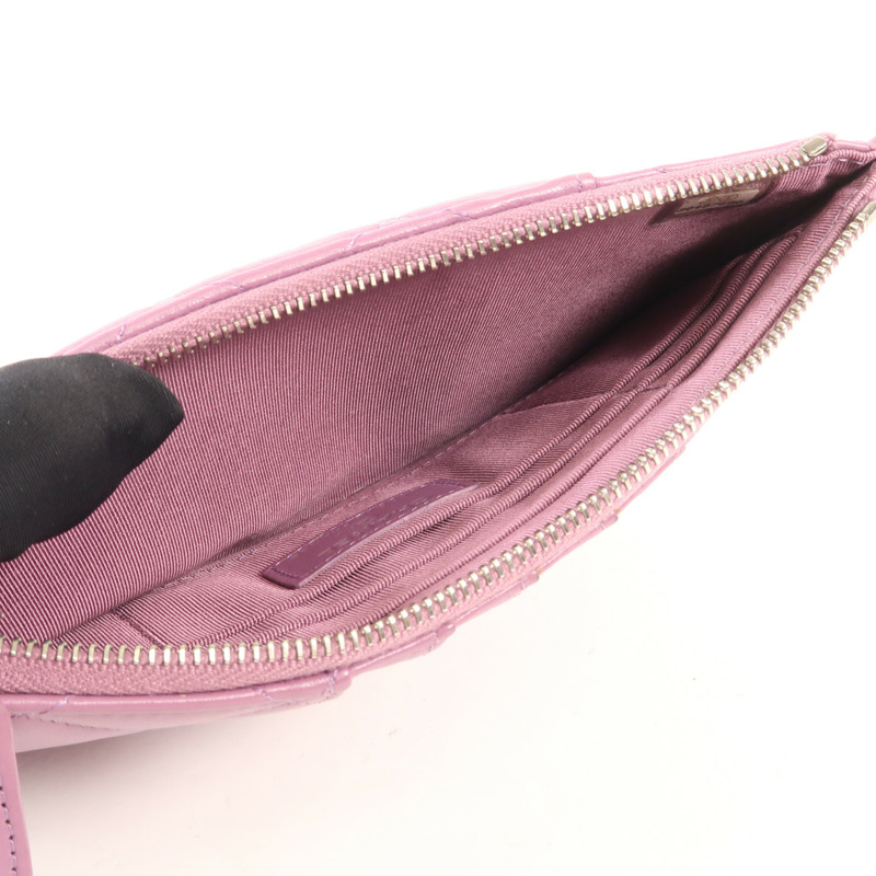 CHANEL 羊皮皮革Clutch Bag銀扣手拿包-8