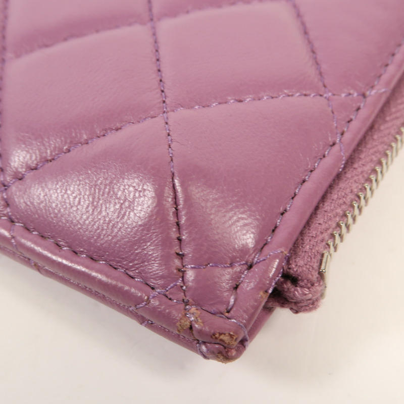 CHANEL 羊皮皮革Clutch Bag銀扣手拿包-10