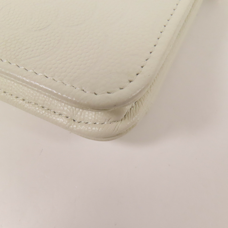 CHANEL 牛皮皮革WOC Wallet On Chain金扣鏈帶肩背袋-12