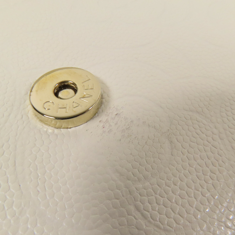 CHANEL 牛皮皮革WOC Wallet On Chain金扣鏈帶肩背袋-18