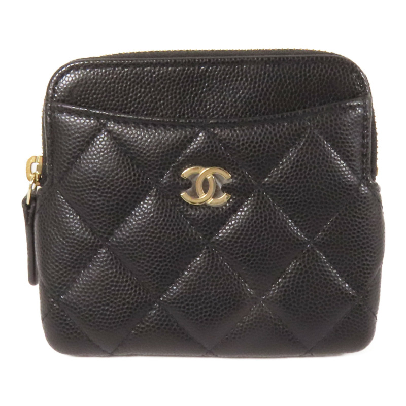 CHANEL 牛皮皮革Card Case金扣卡片套-0