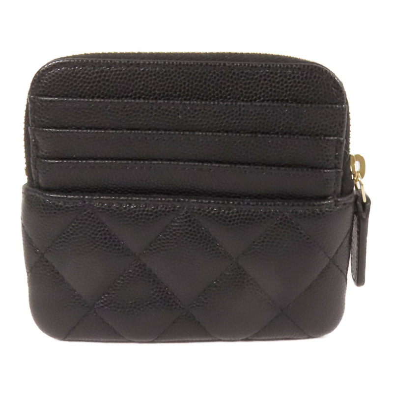 CHANEL 牛皮皮革Card Case金扣卡片套-1