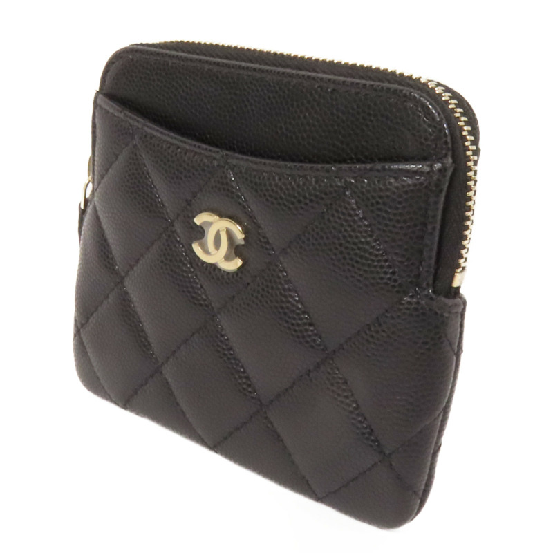 CHANEL 牛皮皮革Card Case金扣卡片套-2