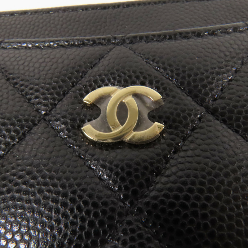 CHANEL 牛皮皮革Card Case金扣卡片套-6