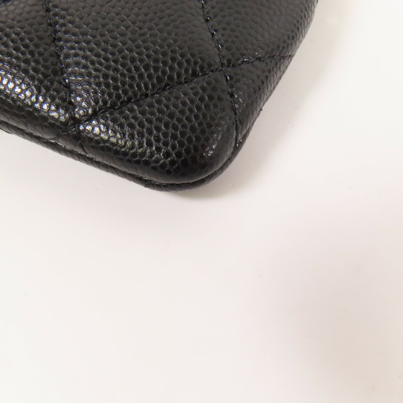 CHANEL 牛皮皮革Card Case金扣卡片套-10