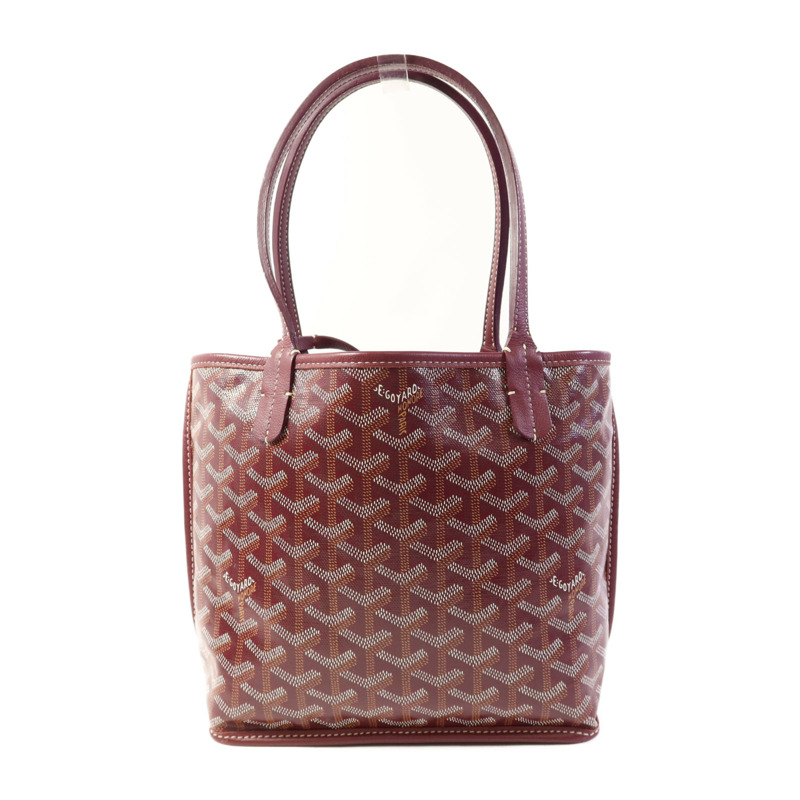 GOYARD 塗層帆布Mini Anjou Tote Bag銀扣手挽袋-1