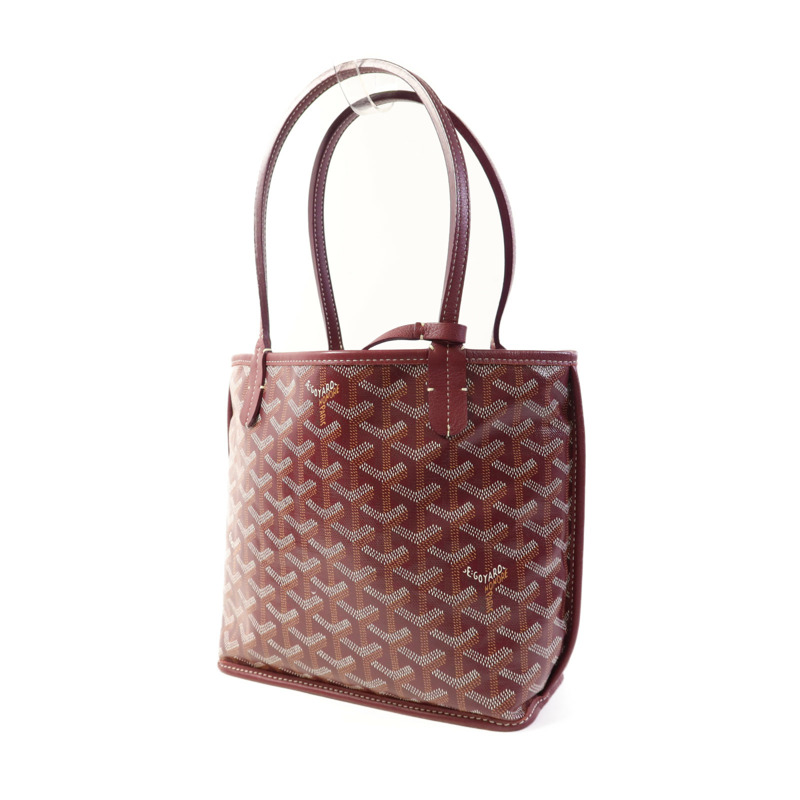 GOYARD 塗層帆布Mini Anjou Tote Bag銀扣手挽袋-2