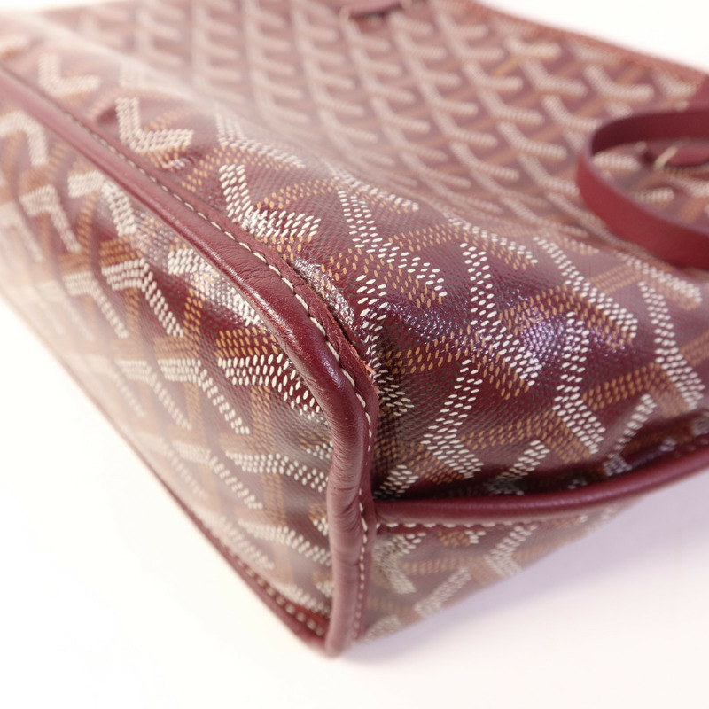 GOYARD 塗層帆布Mini Anjou Tote Bag銀扣手挽袋-9