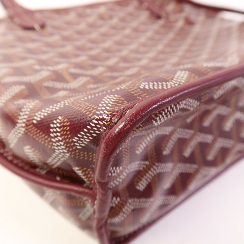 GOYARD 塗層帆布Mini Anjou Tote Bag銀扣手挽袋-10