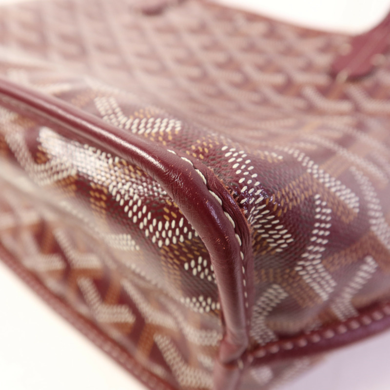 GOYARD 塗層帆布Mini Anjou Tote Bag銀扣手挽袋-11