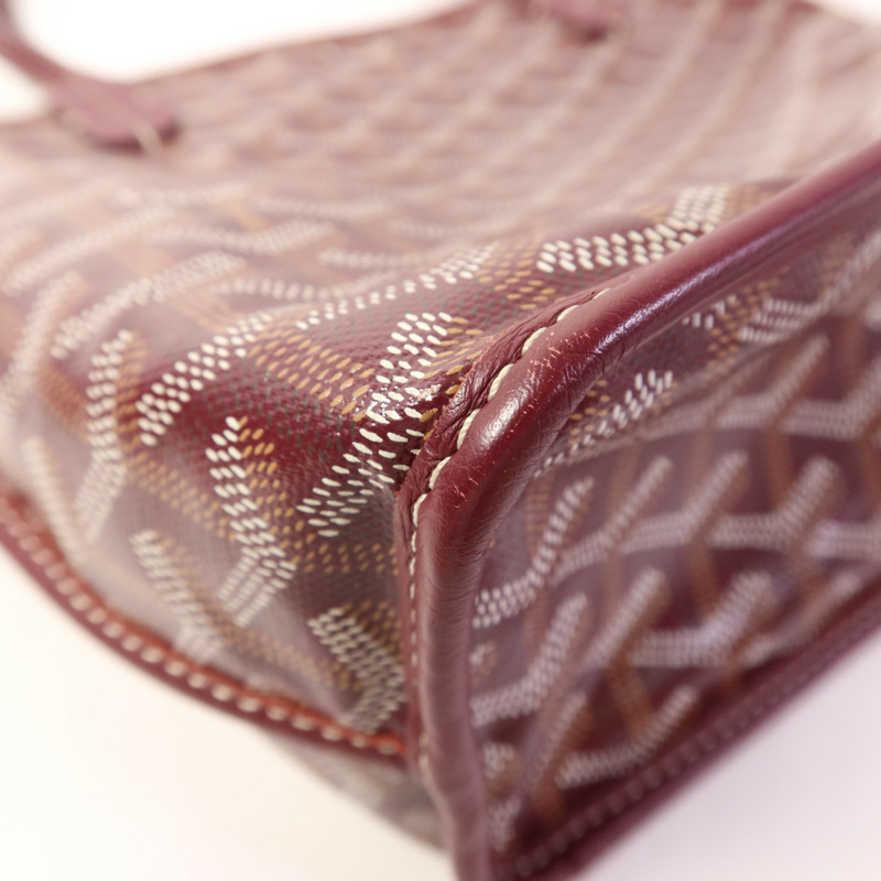 GOYARD 塗層帆布Mini Anjou Tote Bag銀扣手挽袋-12