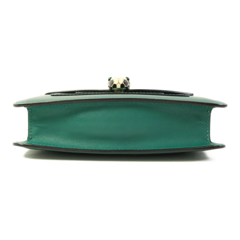 BVLGARI 牛皮皮革Serpenti Forever金扣鏈帶肩背袋-3