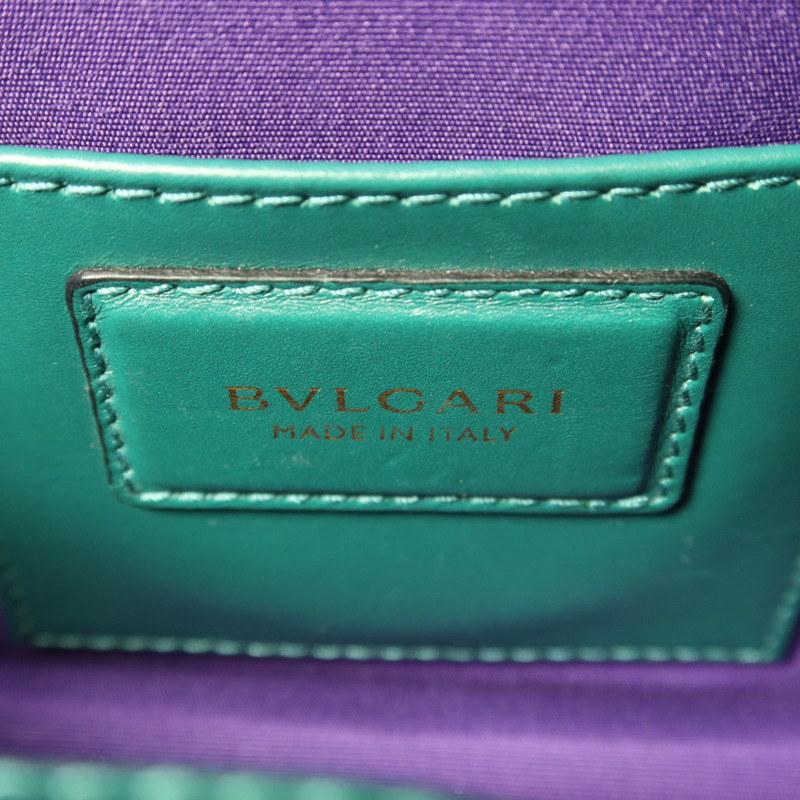 BVLGARI 牛皮皮革Serpenti Forever金扣鏈帶肩背袋-7