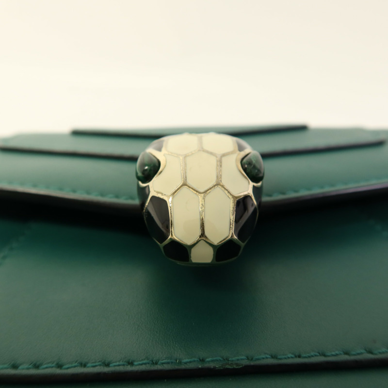 BVLGARI 牛皮皮革Serpenti Forever金扣鏈帶肩背袋-12
