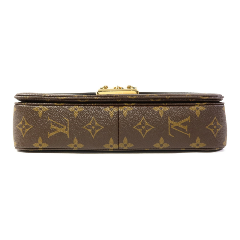 LOUIS VUITTON Monogram Marceau金扣肩背袋棕色-3
