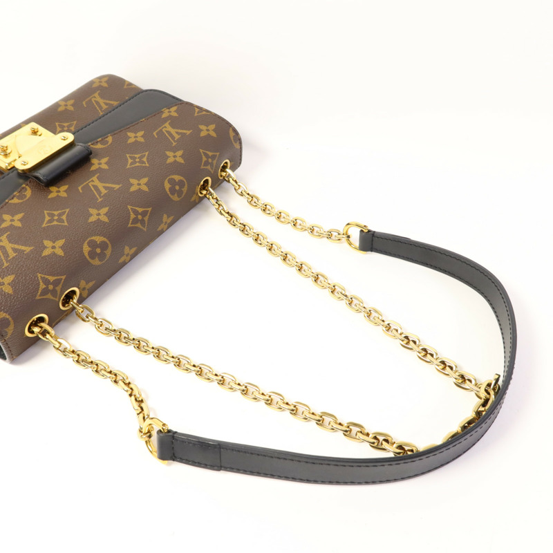 LOUIS VUITTON Monogram Marceau金扣肩背袋棕色-5