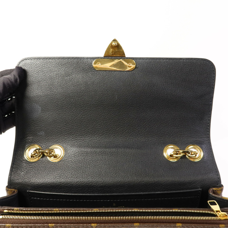 LOUIS VUITTON Monogram Marceau金扣肩背袋棕色-7
