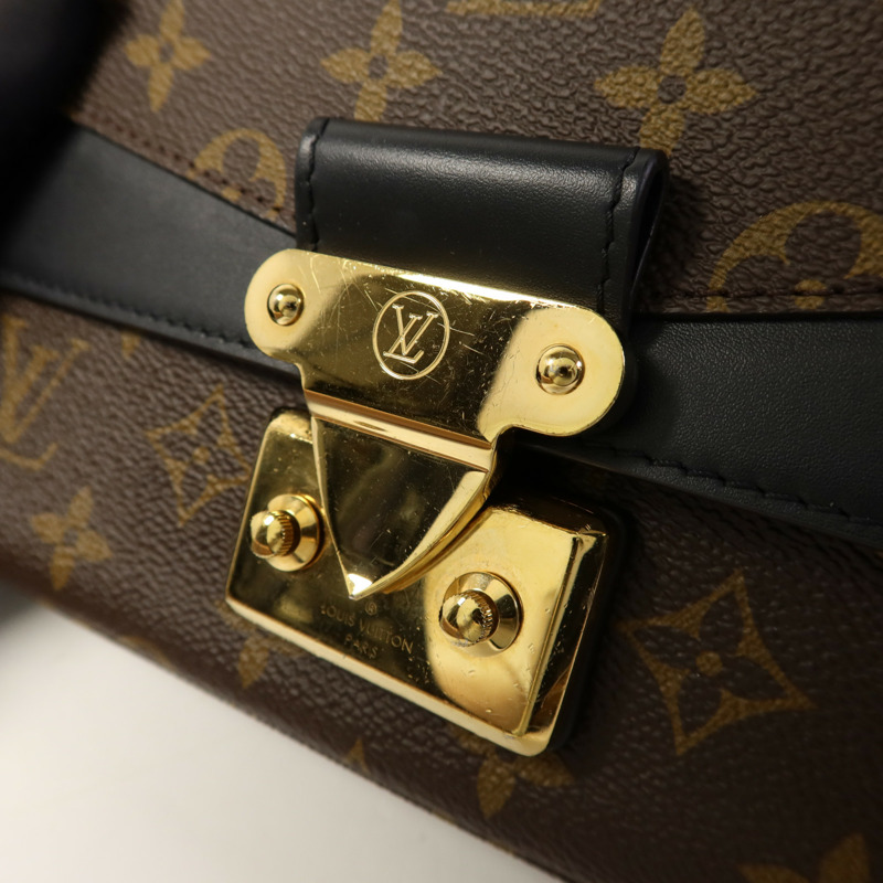 LOUIS VUITTON Monogram Marceau金扣肩背袋棕色-9