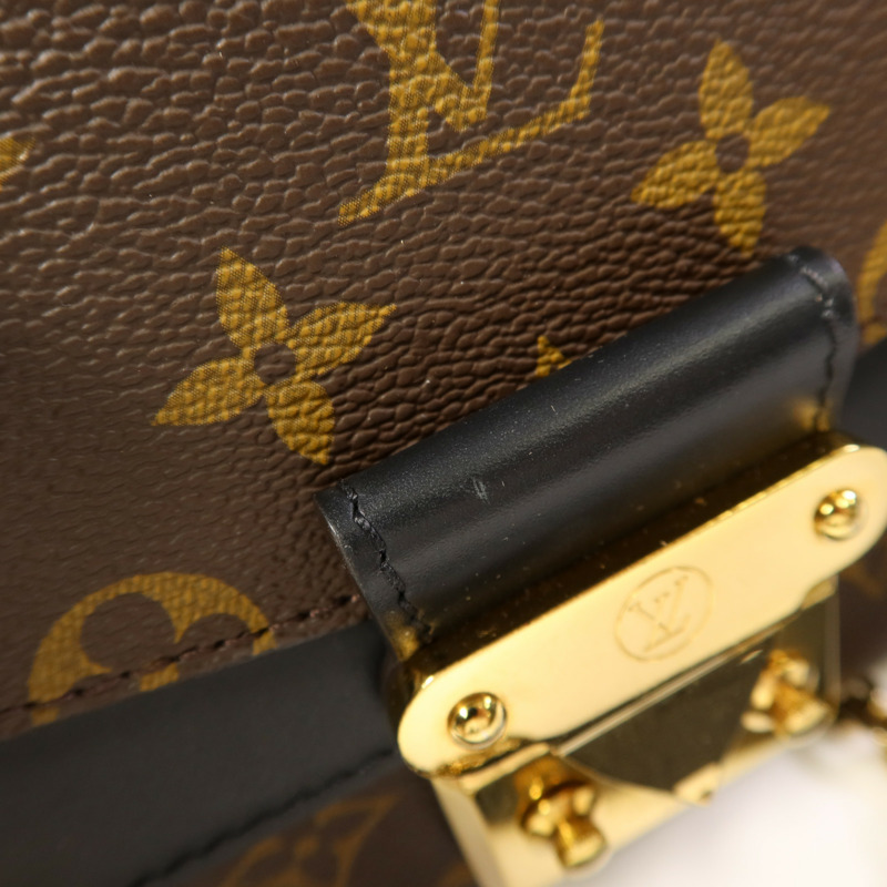 LOUIS VUITTON Monogram Marceau金扣肩背袋棕色-17