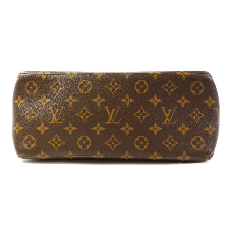 LOUIS VUITTON Monogram Petit Palais金扣手挽肩背兩用袋棕色-3