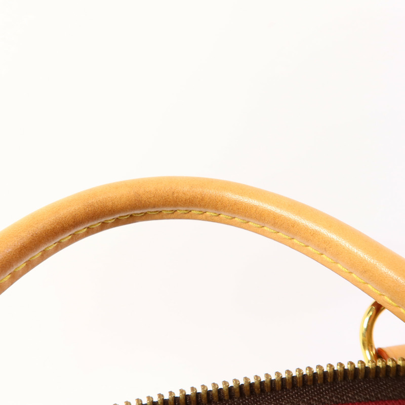 LOUIS VUITTON Monogram Petit Palais金扣手挽肩背兩用袋棕色-13