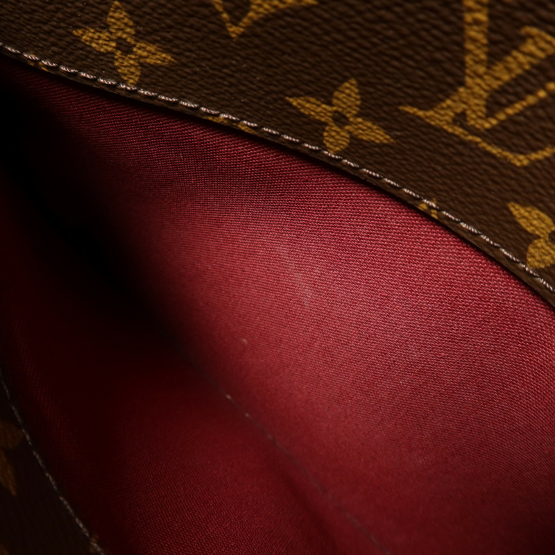 LOUIS VUITTON Monogram Petit Palais金扣手挽肩背兩用袋棕色-14