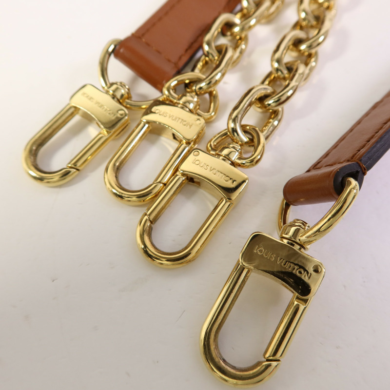 LOUIS VUITTON Monogram Reverse Loop Hobo金扣手挽肩背兩用袋棕色-7