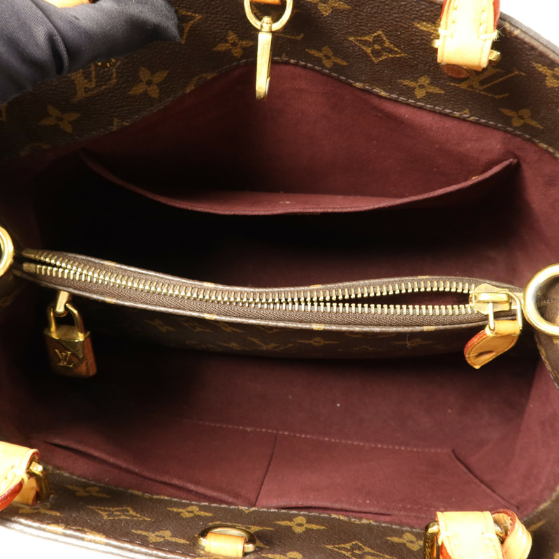 LOUIS VUITTON Monogram Montaigne MM金扣手挽肩背兩用袋-5