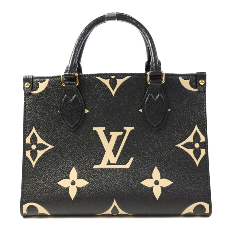 LOUIS VUITTON Monogram Empreinte On The Go PM金扣手挽肩背兩用袋-1