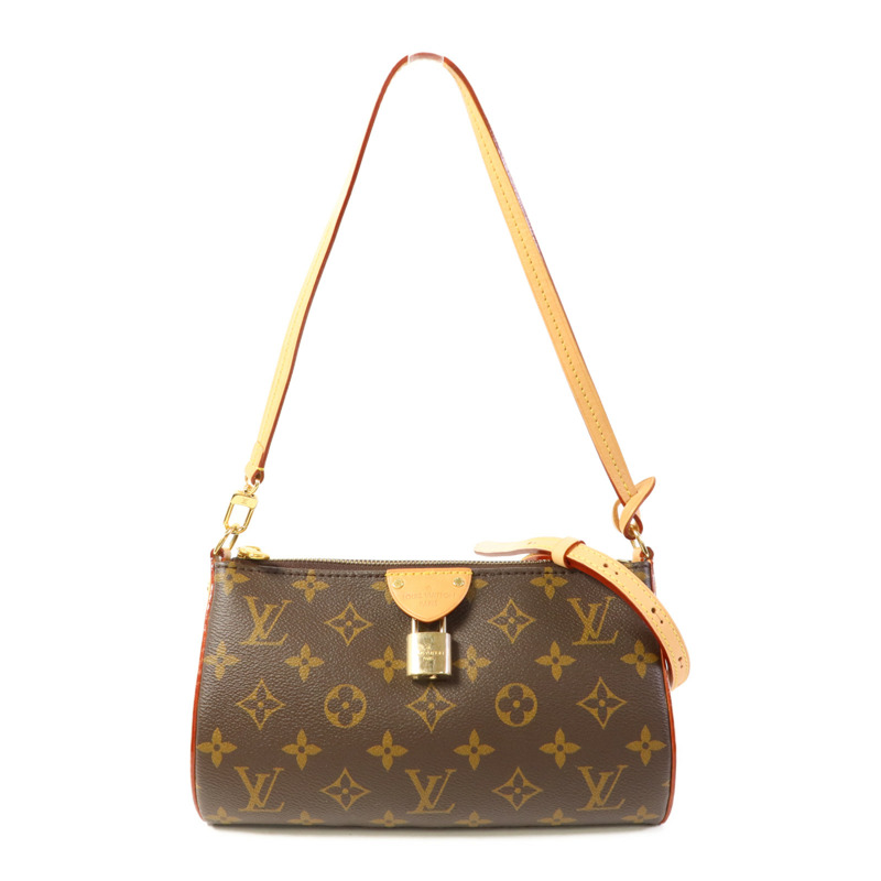 LOUIS VUITTON Monogram Pochette Tirette Bag金扣手挽肩背兩用袋-0
