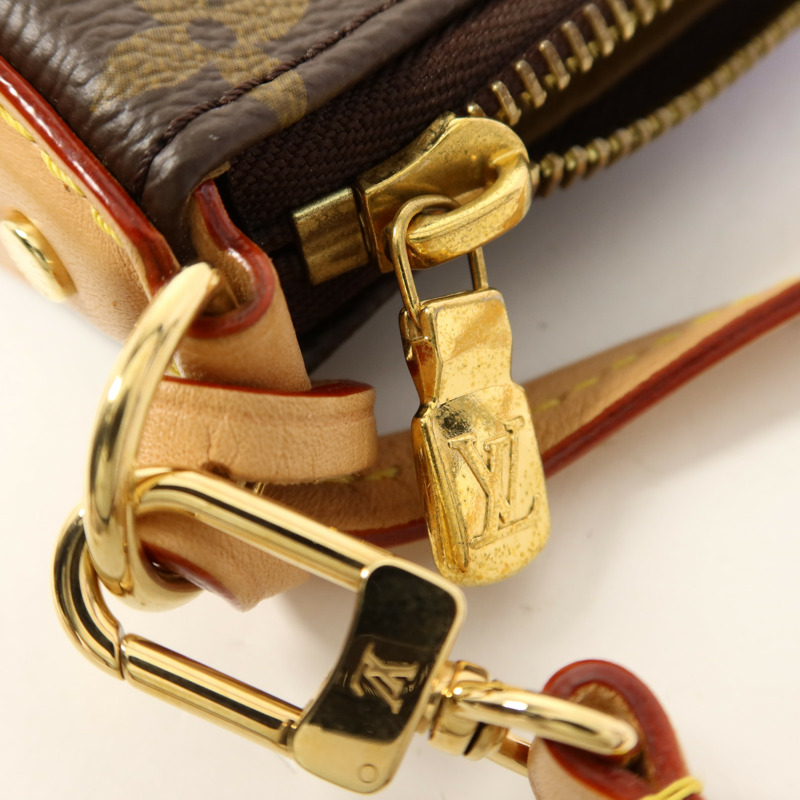 LOUIS VUITTON Monogram Pochette Tirette Bag金扣手挽肩背兩用袋-9