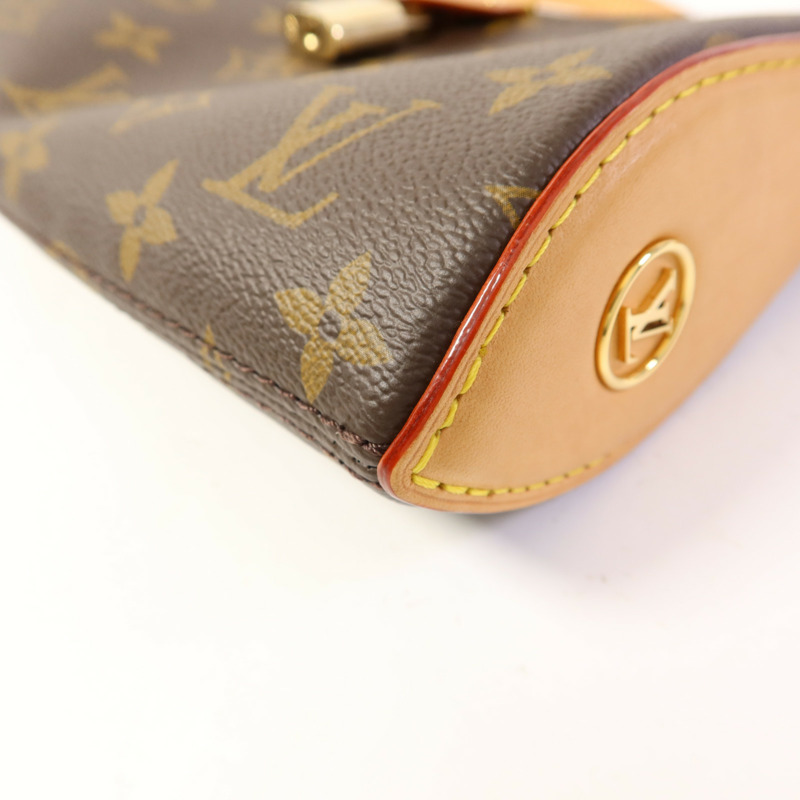 LOUIS VUITTON Monogram Pochette Tirette Bag金扣手挽肩背兩用袋-11