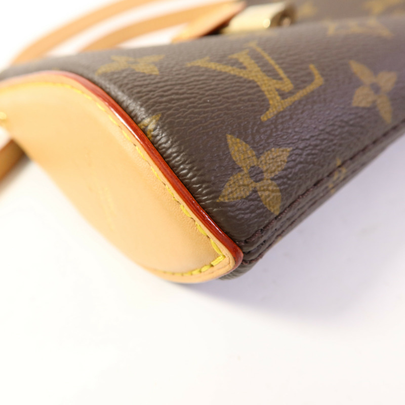 LOUIS VUITTON Monogram Pochette Tirette Bag金扣手挽肩背兩用袋-12