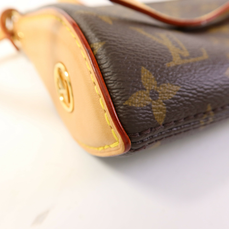 LOUIS VUITTON Monogram Pochette Tirette Bag金扣手挽肩背兩用袋-14