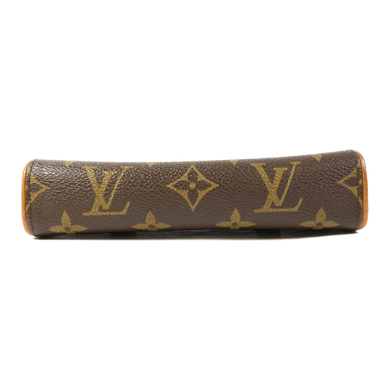 LOUIS VUITTON Monogram Pochette Florentine金扣腰包棕色-3