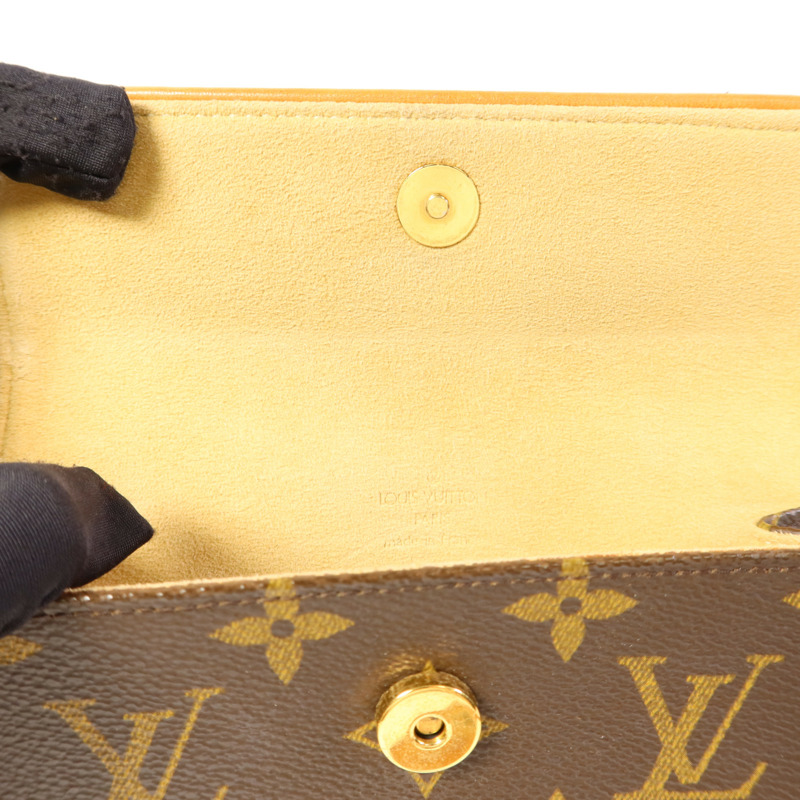 LOUIS VUITTON Monogram Pochette Florentine金扣腰包棕色-6