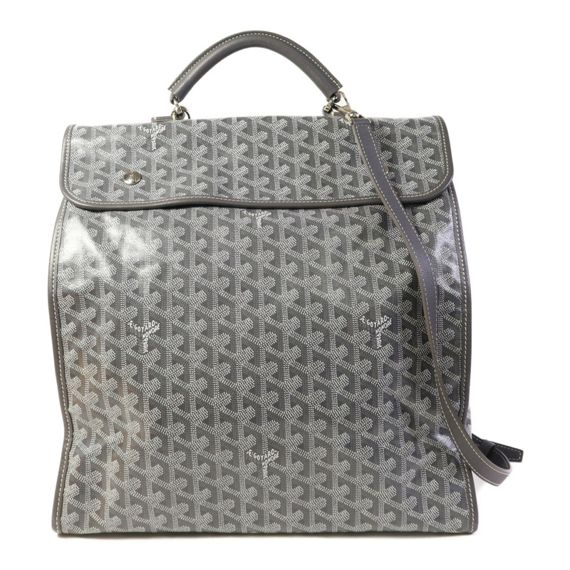 GOYARD 塗層帆布Saint Leger銀扣背包-0