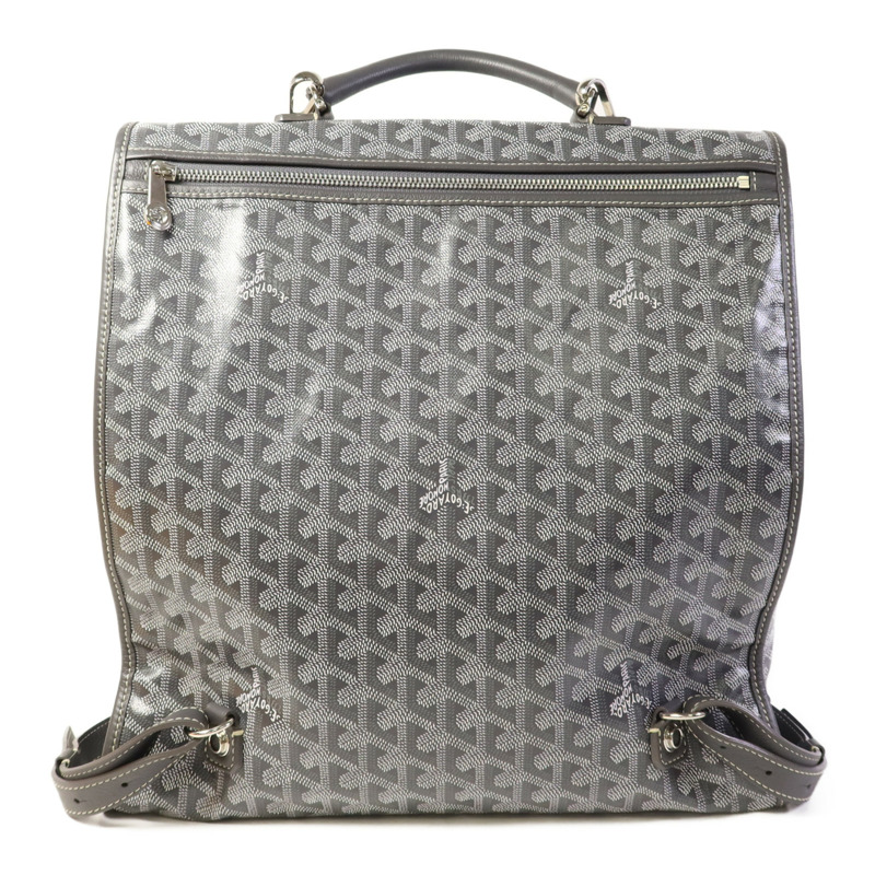GOYARD 塗層帆布Saint Leger銀扣背包-1