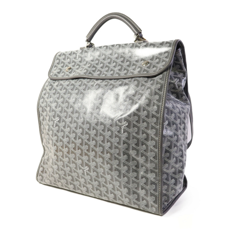 GOYARD 塗層帆布Saint Leger銀扣背包-2