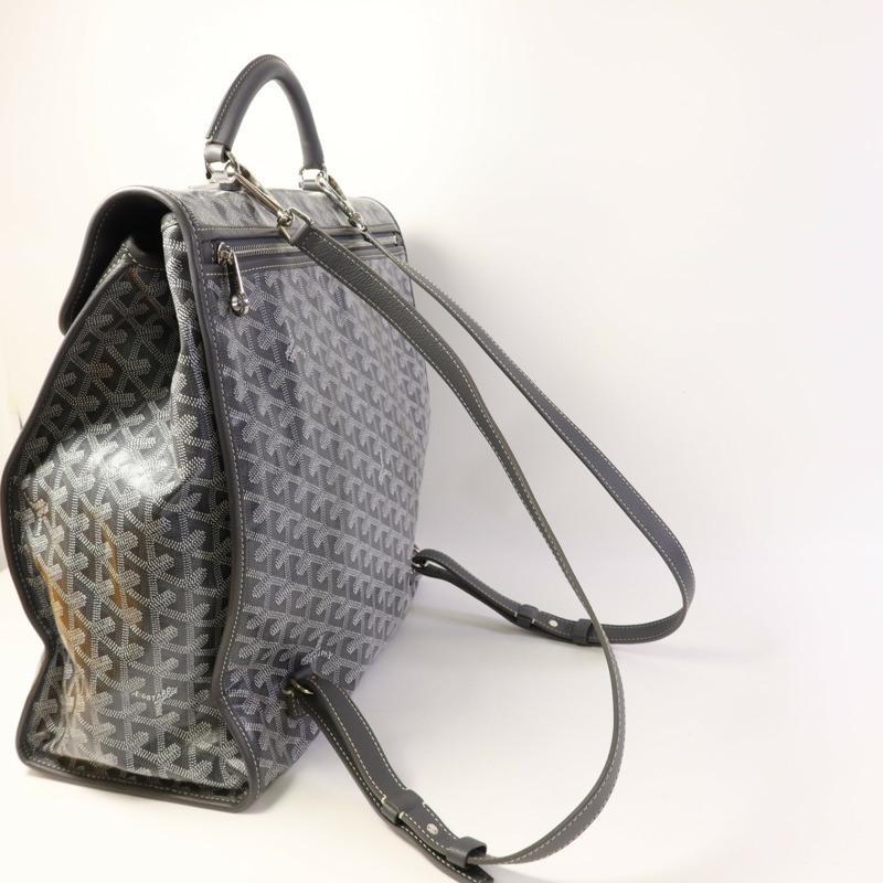 GOYARD 塗層帆布Saint Leger銀扣背包-4