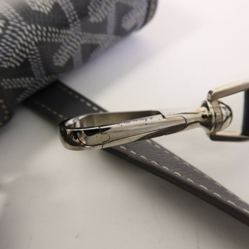 GOYARD 塗層帆布Saint Leger銀扣背包-10