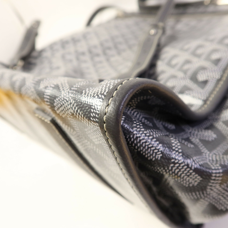 GOYARD 塗層帆布Saint Leger銀扣背包-13