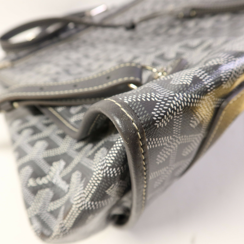 GOYARD 塗層帆布Saint Leger銀扣背包-14