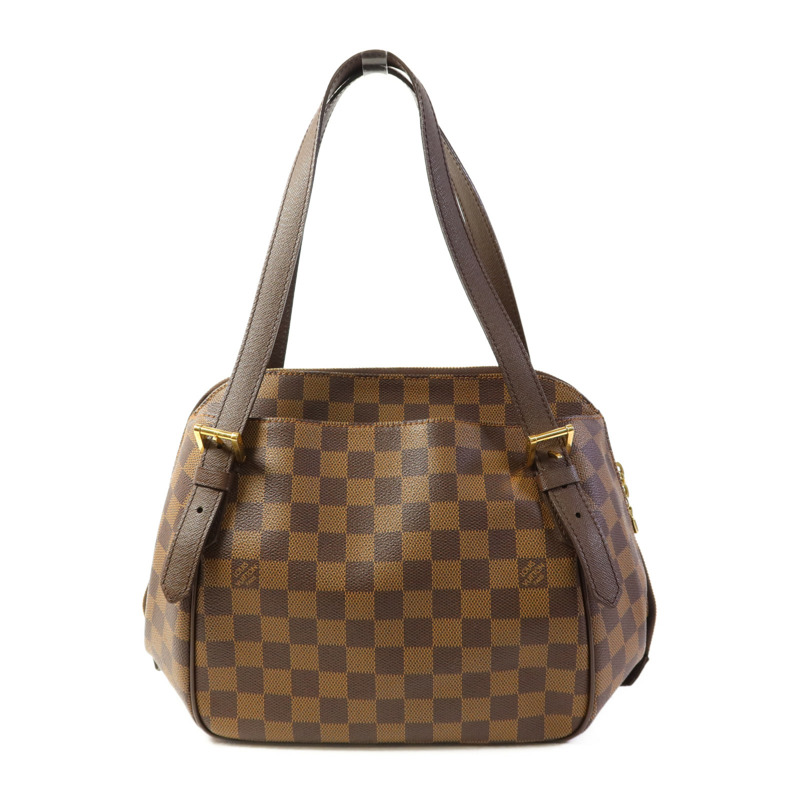 LOUIS VUITTON Damier Belem MM金扣肩背袋-1