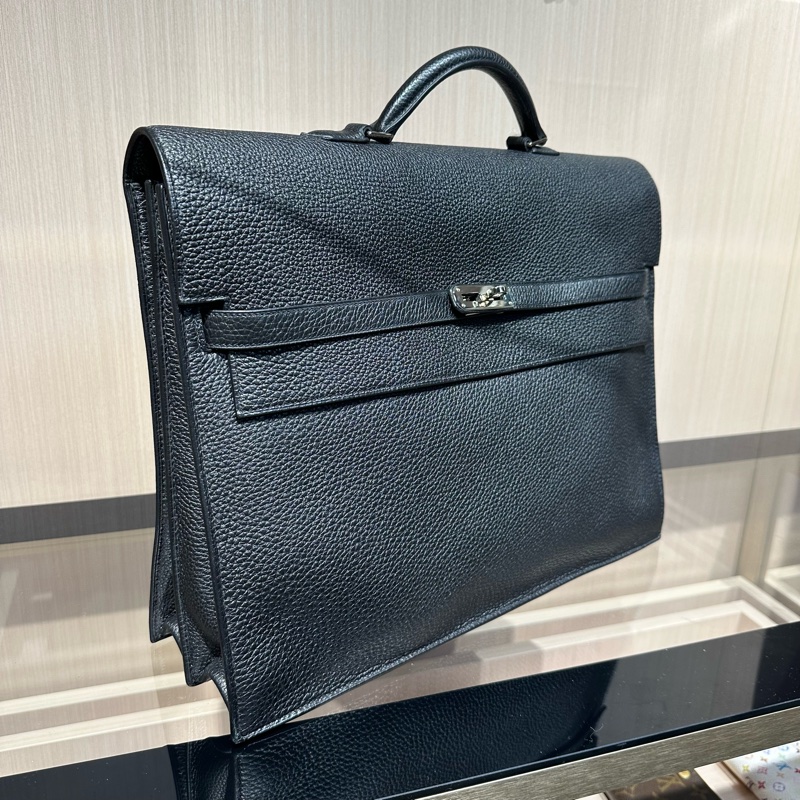 HERMES爱马仕 Kelly Depeches 36 银扣 公文包手提包-1