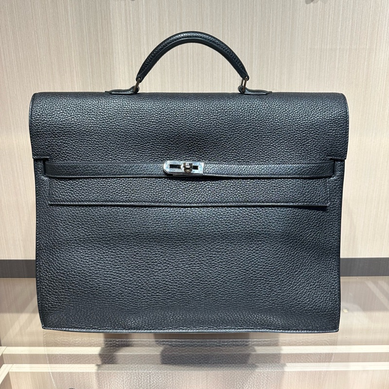 HERMES爱马仕 Kelly Depeches 36 银扣 公文包手提包-9