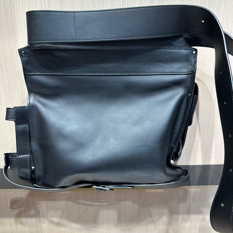 Bottega Veneta葆蝶家黑色编织腰包-11